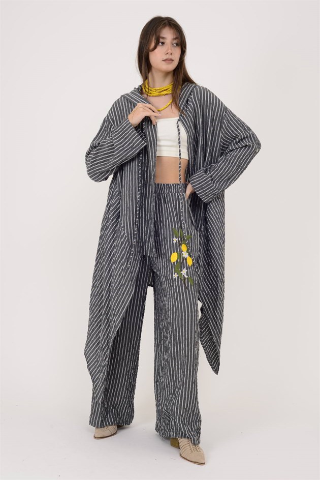 AN10753 LİMON AĞACI İŞLEMELİ 2!Lİ GOFRE TAKIM