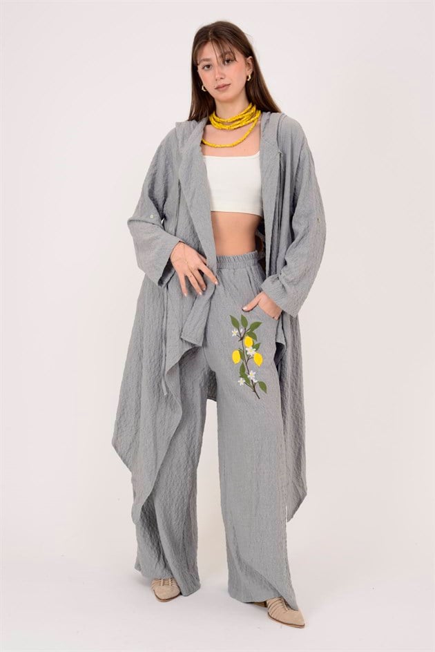 AN10753 LİMON AĞACI İŞLEMELİ 2Lİ GOFRE TAKIM