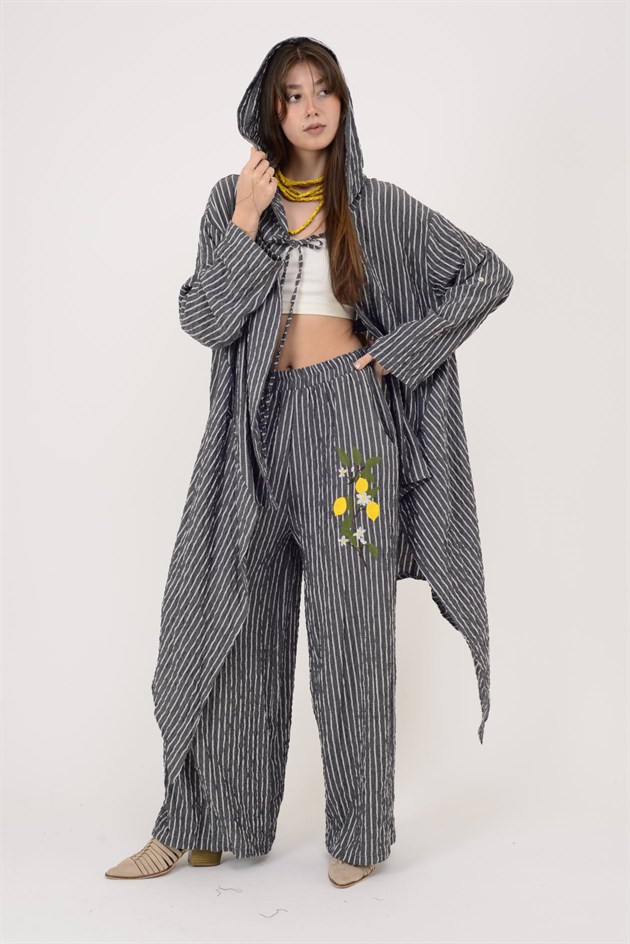 AN10753 LİMON AĞACI İŞLEMELİ 2!Lİ GOFRE TAKIM