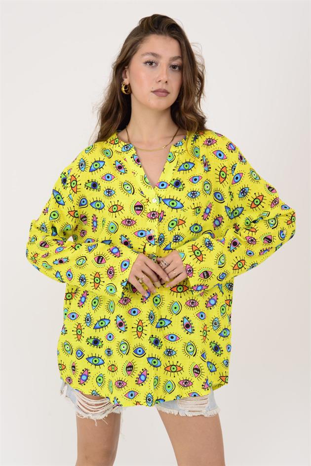 AN127 8829 GÖZ DESEN GÖMLEK