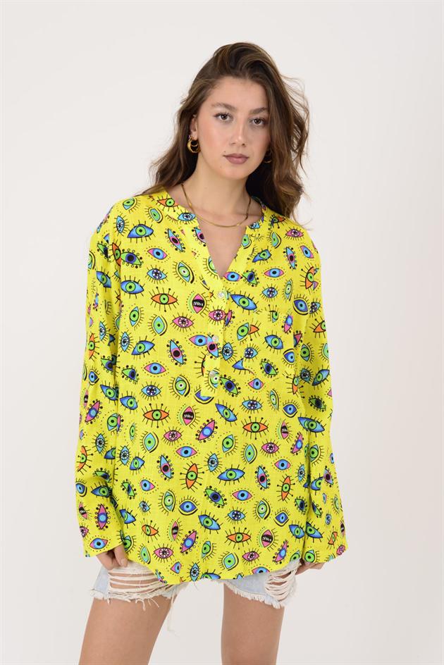 AN127 8829 GÖZ DESEN GÖMLEK