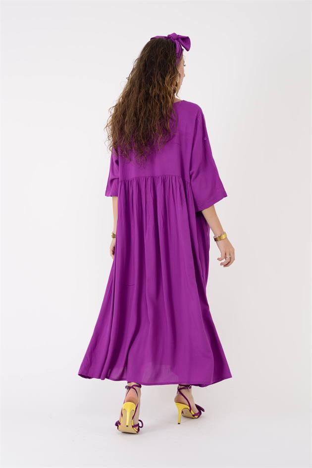 AN164 ÜÇ DÜĞMELİ ELBİSE