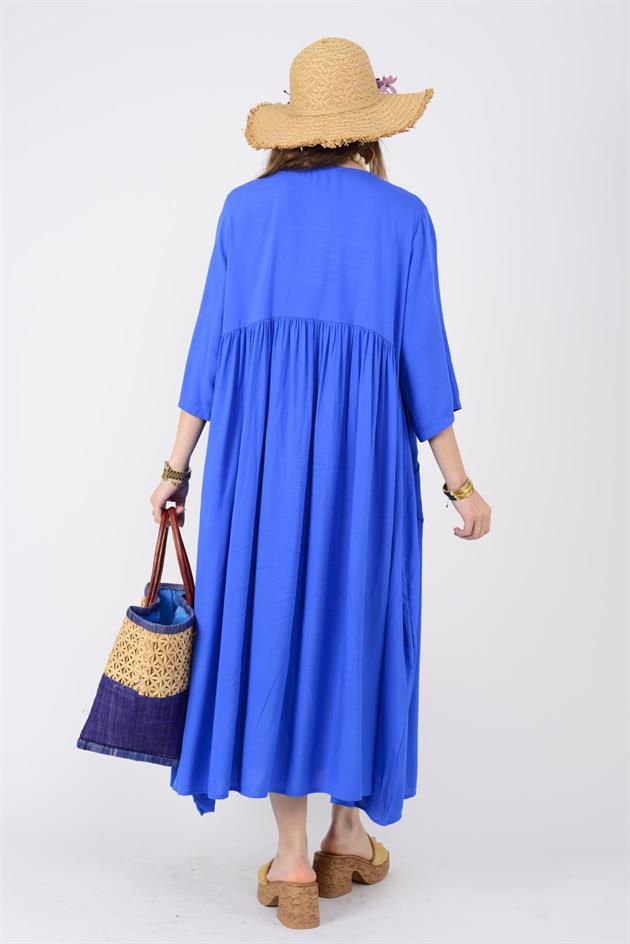 AN164 ÜÇ DÜĞMELİ ELBİSE