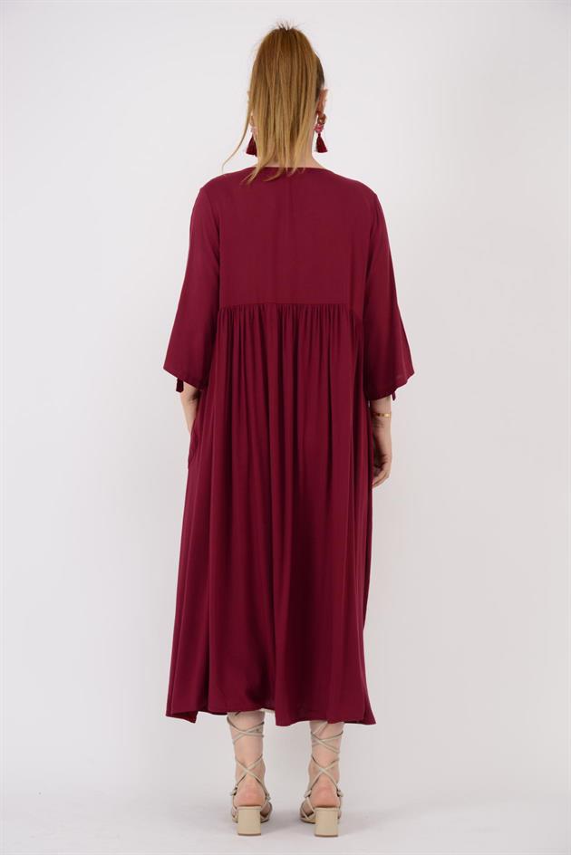 AN164 ÜÇ DÜĞMELİ ELBİSE