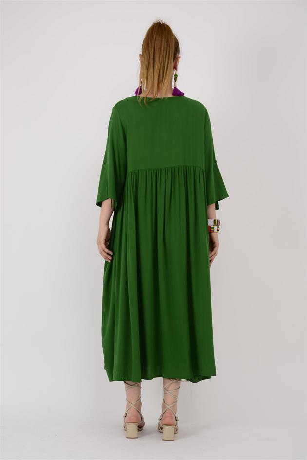 AN164 ÜÇ DÜĞMELİ ELBİSE