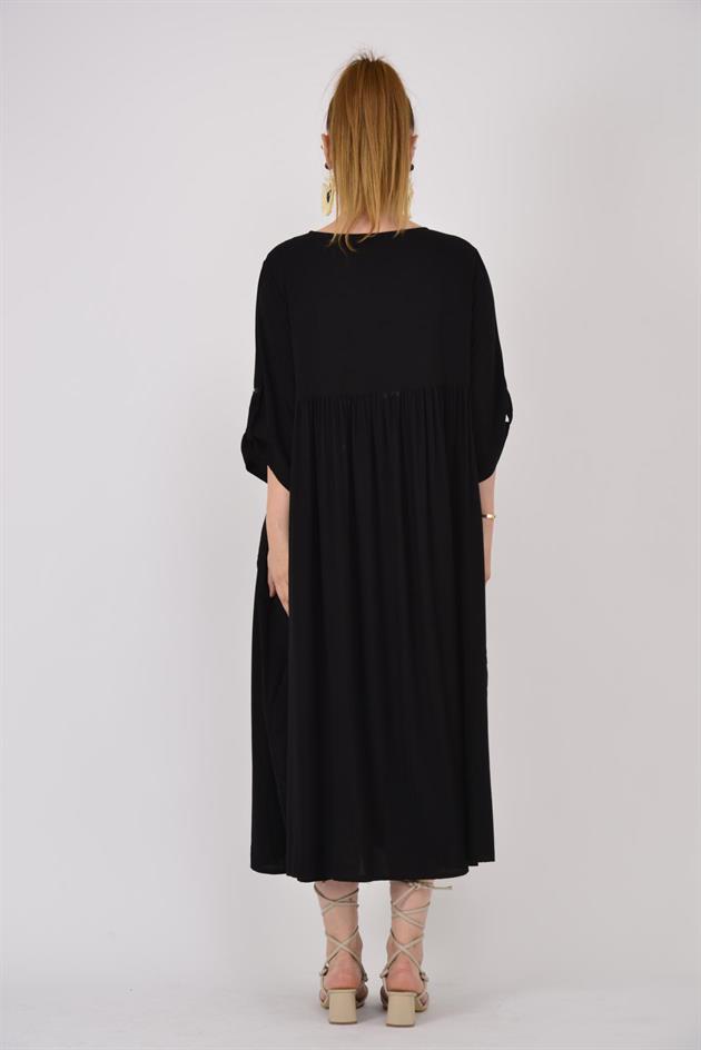 AN164 ÜÇ DÜĞMELİ ELBİSE