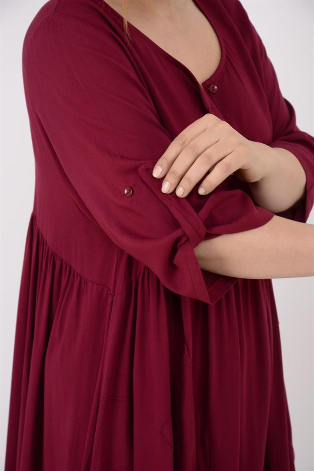 AN164 ÜÇ DÜĞMELİ ELBİSE