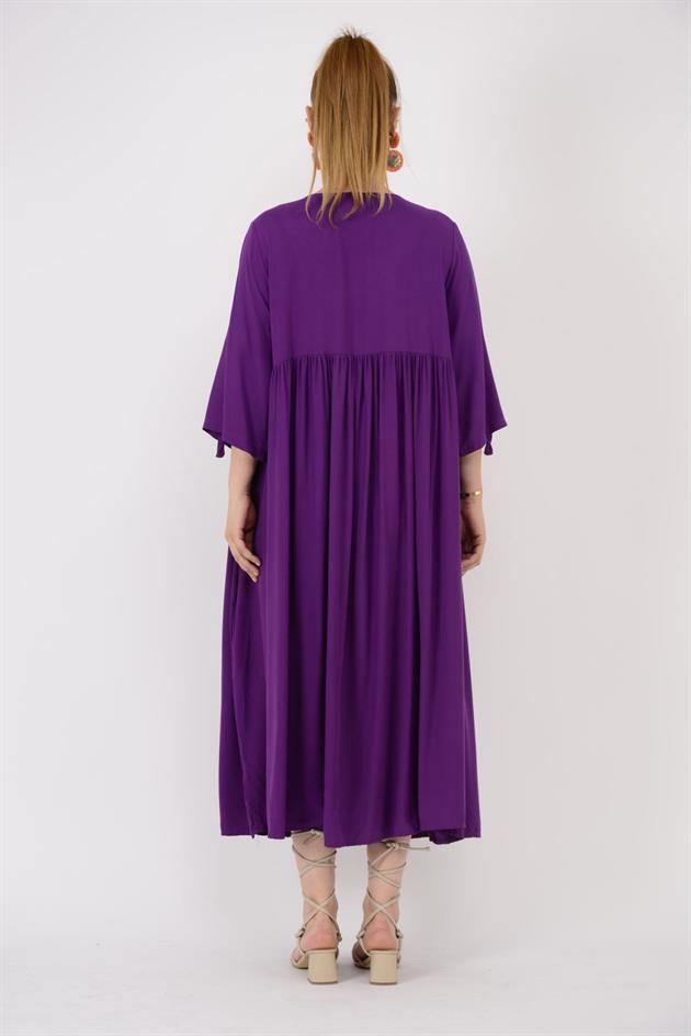 AN164 ÜÇ DÜĞMELİ ELBİSE