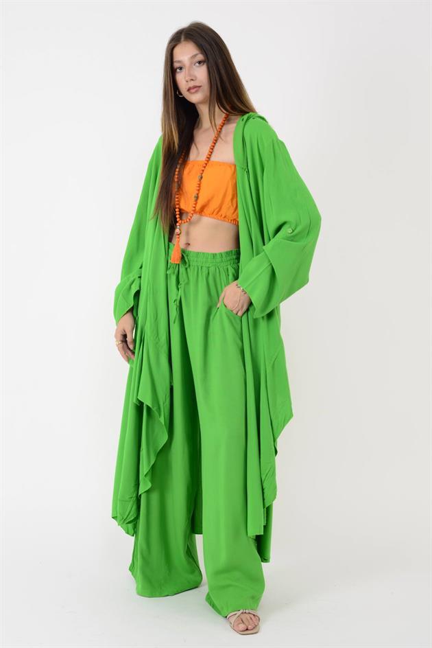 AN2107 CADI KAPÜŞONLU PANTOLONLU TAKIM