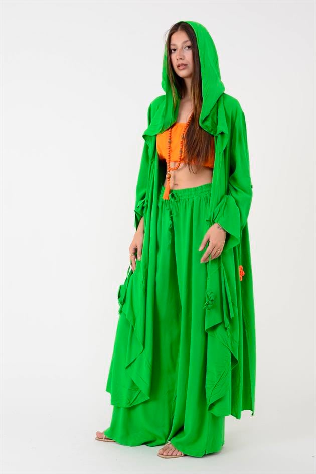 AN2107 CADI KAPÜŞONLU PANTOLONLU TAKIM