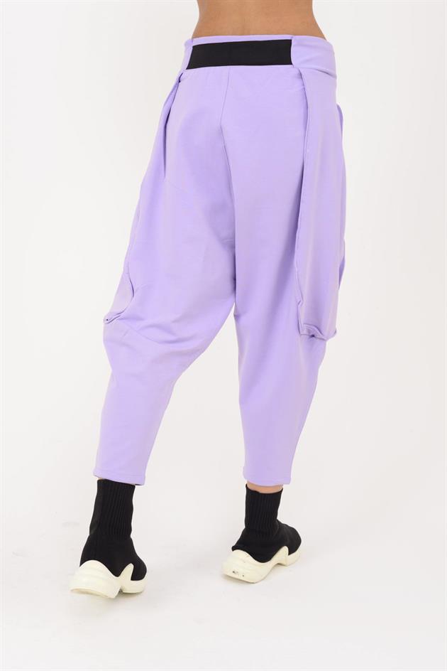 AN2150 KAJU TOKALI KEMER DETAYLI ŞALVAR