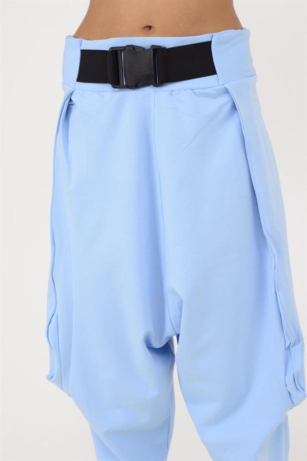 AN2150 KAJU TOKALI KEMER DETAYLI ŞALVAR