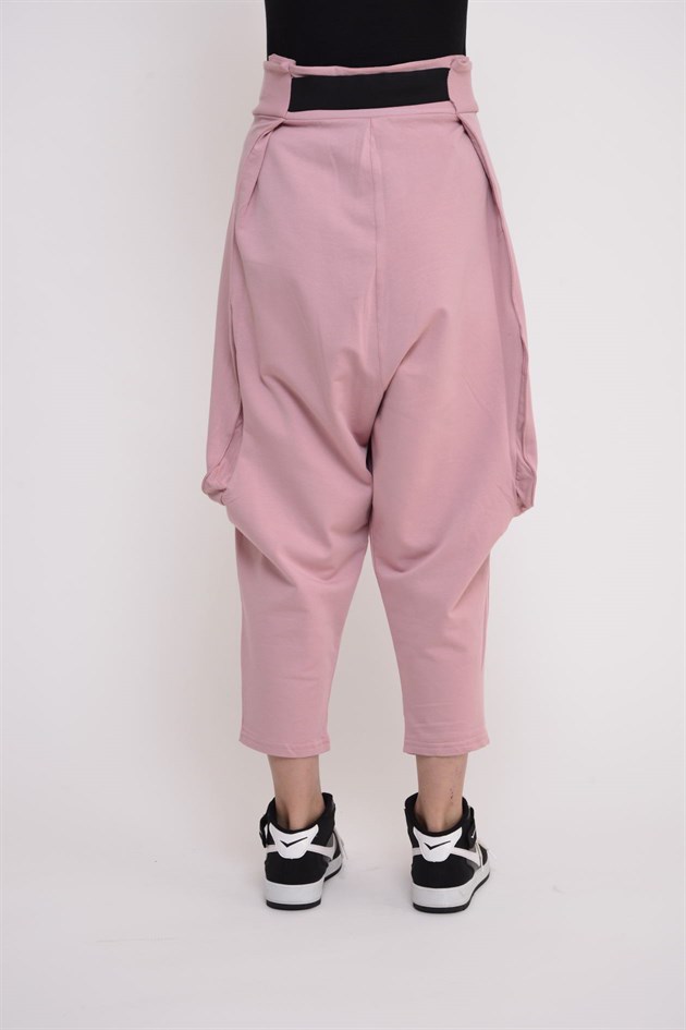 AN2150 KAJU TOKALI KEMER DETAYLI ŞALVAR