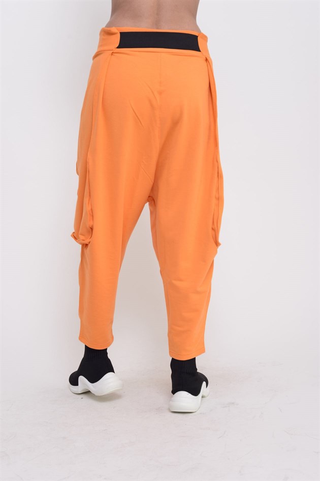 AN2150 KAJU TOKALI KEMER DETAYLI ŞALVAR