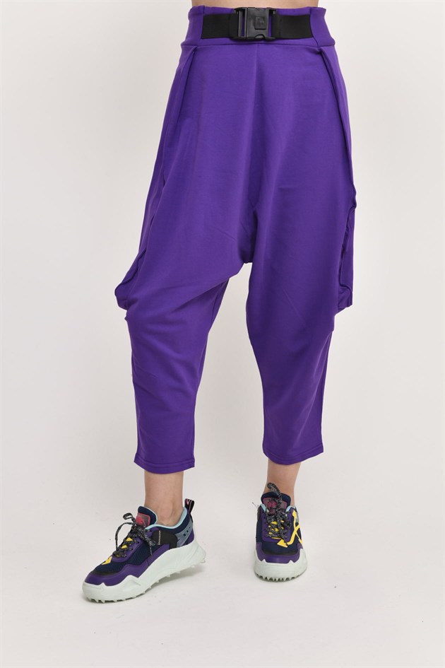 AN2150 KAJU TOKALI KEMER DETAYLI ŞALVAR