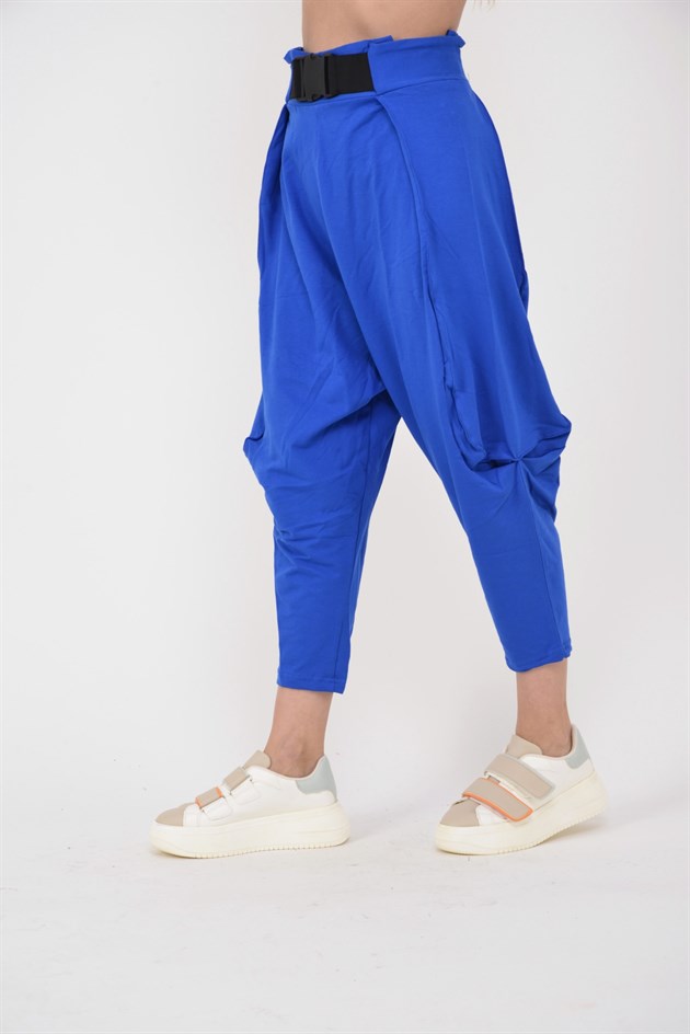 AN2150 KAJU TOKALI KEMER DETAYLI ŞALVAR