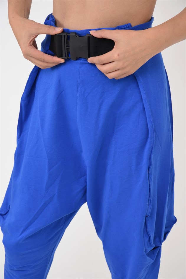 AN2150 KAJU TOKALI KEMER DETAYLI ŞALVAR