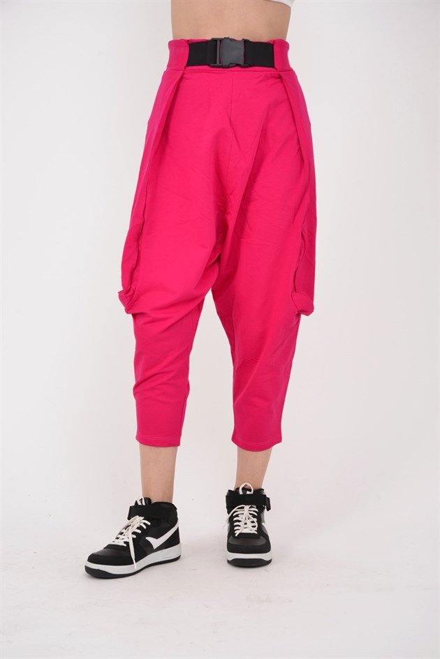 AN2150 KAJU TOKALI KEMER DETAYLI ŞALVAR