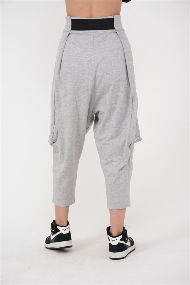 AN2150 KAJU TOKALI KEMER DETAYLI ŞALVAR