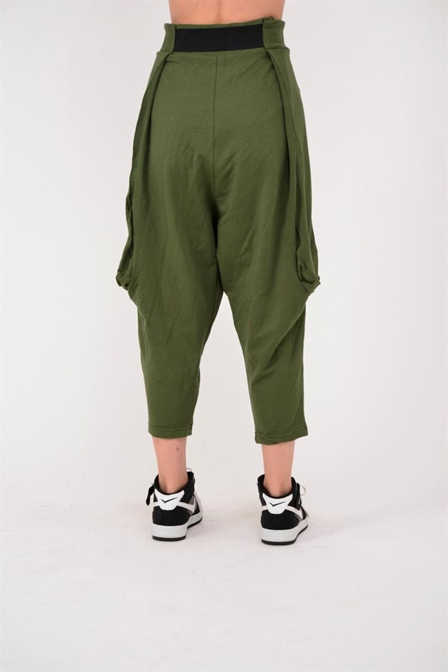 AN2150 KAJU TOKALI KEMER DETAYLI ŞALVAR