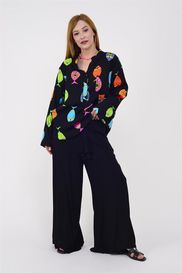 AN3001 NEMO KEMER DETAY CEPLİ PANTOLON