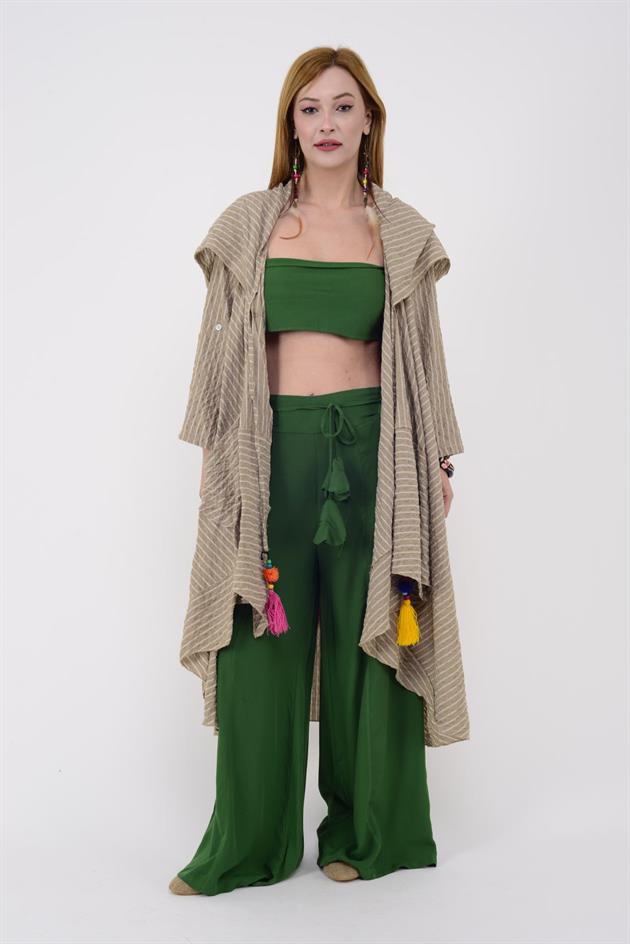 AN3001 NEMO KEMER DETAY CEPLİ PANTOLON