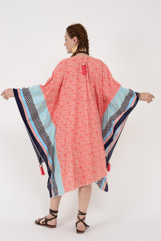 AN4012 MARIN GEOMETRİK DESEN PANÇO