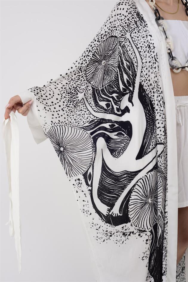 AN4013 ABORJİN DESEN KİMONO