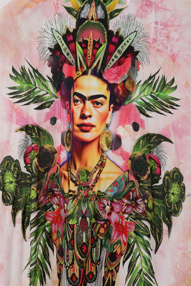 AN4013 FRİDA ÇİÇEK DESEN KİMONO