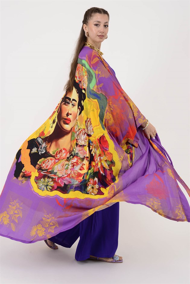 AN4013 FRİDA DESEN KİMONO