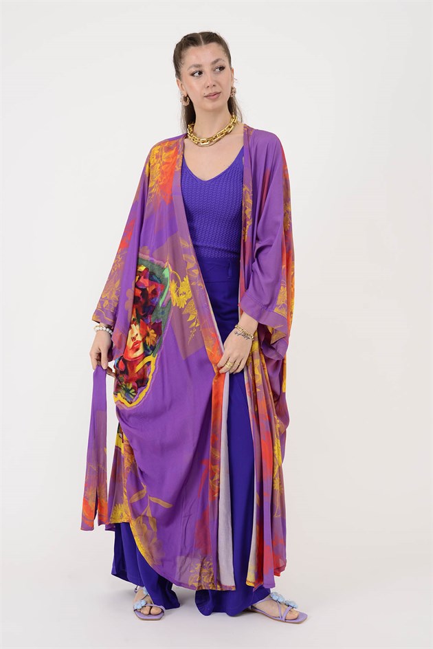 AN4013 FRİDA DESEN KİMONO