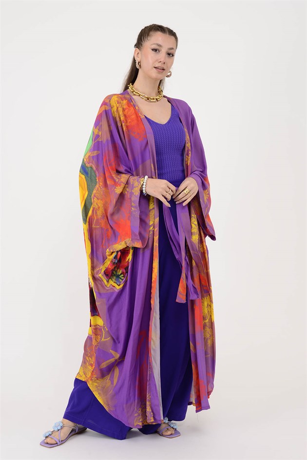 AN4013 FRİDA DESEN KİMONO