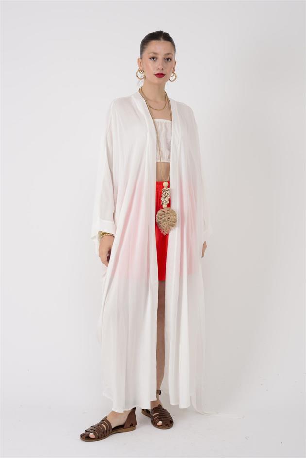 AN4013 PÜSKÜL DETAYLI ŞAHMARAN DESEN KİMONO