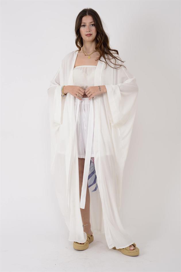 AN4013 RENKLİ ZEBRA DESEN KİMONO