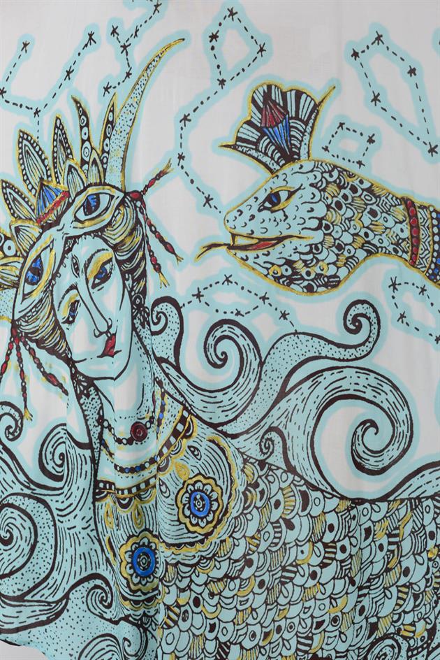 AN4013 ŞAHMARAN DESEN KİMONO