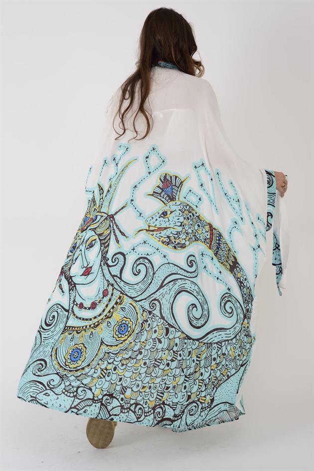 AN4013 ŞAHMARAN DESEN KİMONO