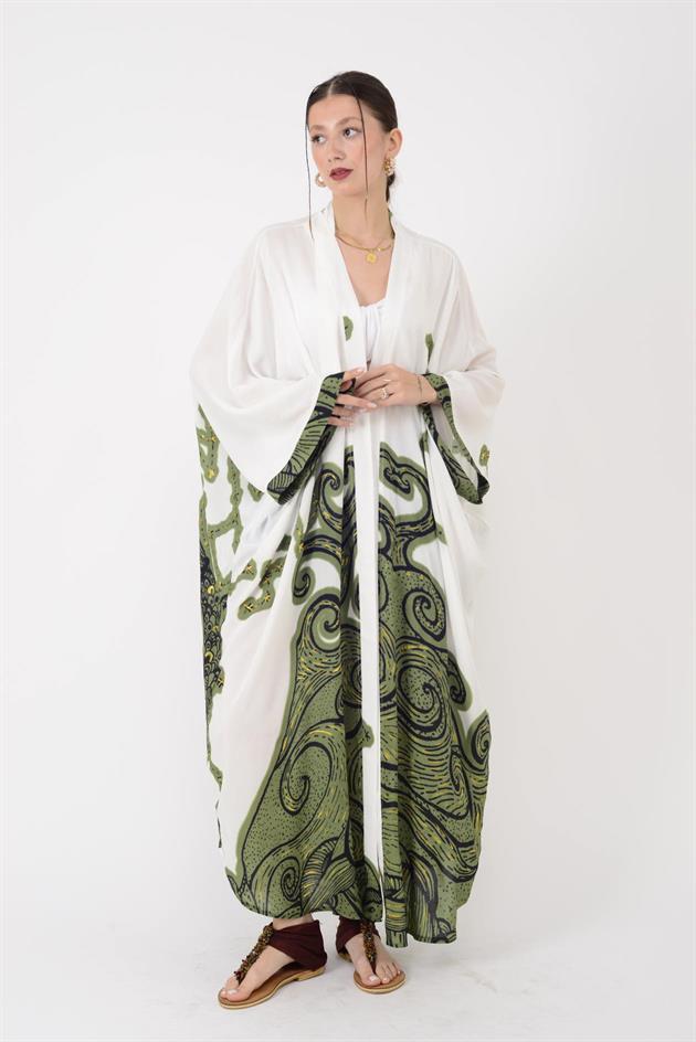 AN4013 ŞAHMARAN DESEN KİMONO