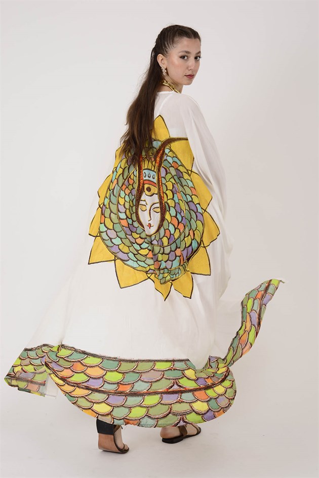 AN4013 ŞAHMERAN DESEN KİMONO