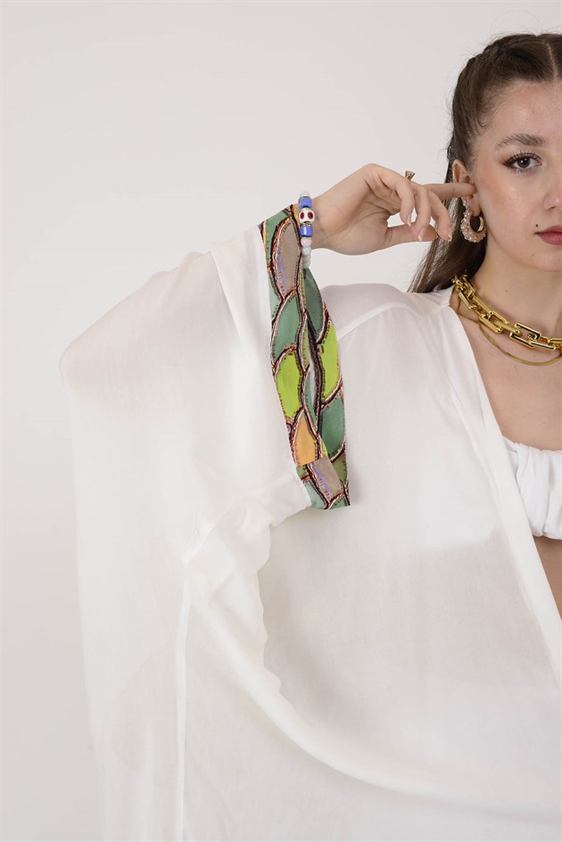 AN4013 ŞAHMERAN DESEN KİMONO