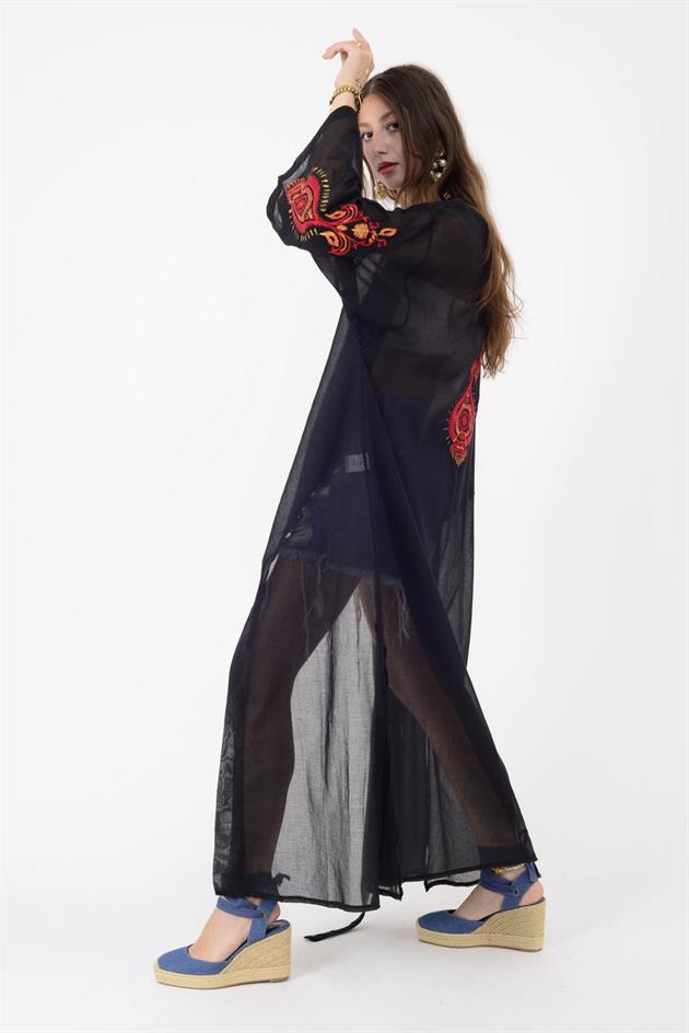 AN4014 OTANTİK NAKIŞLI HAM KİMONO