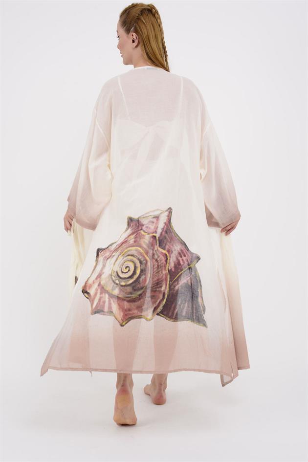 AN4014 WINKLE BASKILI KİMONO