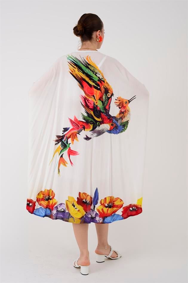 AN4015 ANKA KUŞU DESEN KİMONO