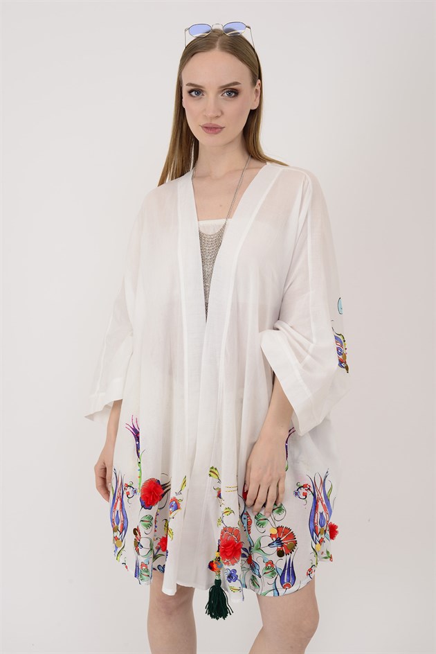 AN4015 LALE DESEN KİMONO