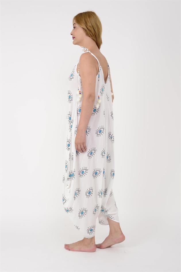 AS34 GÖZ DESENLİ PÜSKÜLLÜ BOHO TULUM