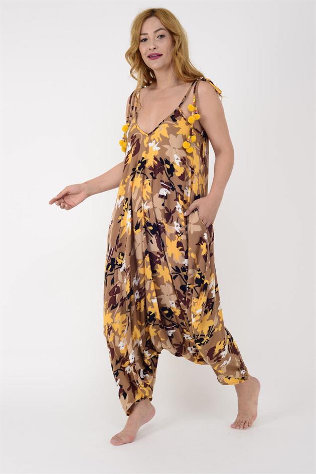 AS34 KAMUFLAJ DESEN PÜSKÜLLÜ BOHO TULUM