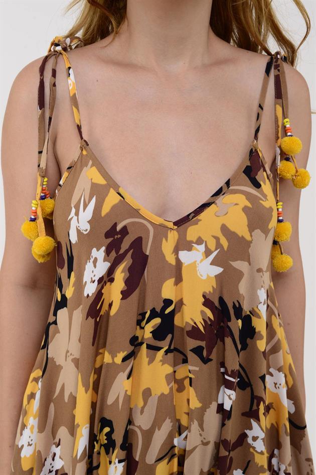 AS34 KAMUFLAJ DESEN PÜSKÜLLÜ BOHO TULUM