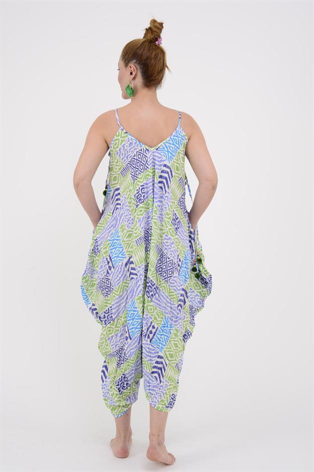 AS34 PATCHWORK PONPON DETAYLI TULUM