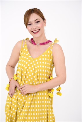 AS34 PUANTİYELİ PONPON DETAYLI TULUM