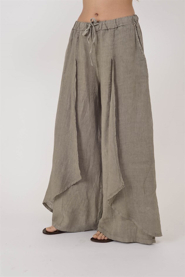 E1125 KAPAKLI KETEN PANTOLON