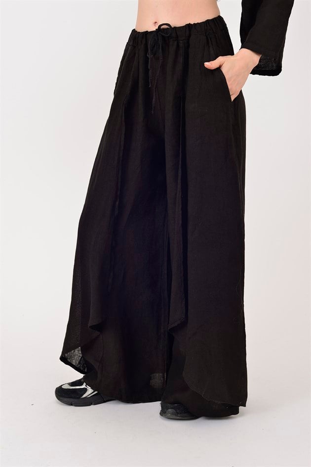 E1125 KAPAKLI KETEN PANTOLON